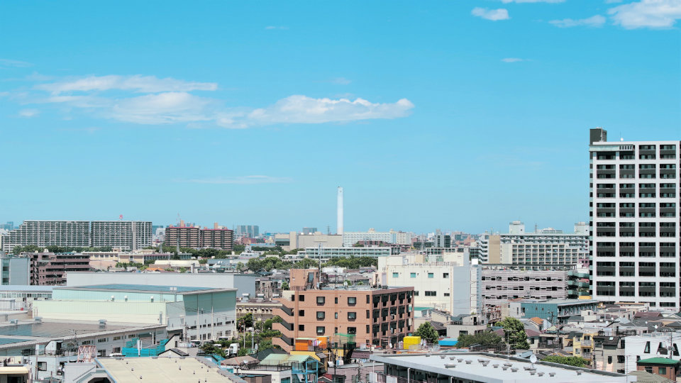 川崎市幸区鹿島田の街の風景